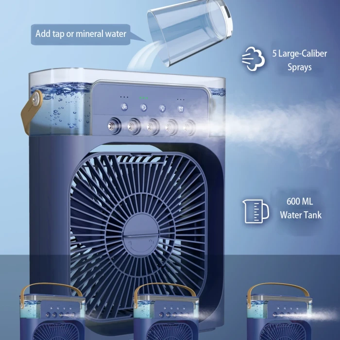 Portable Mini Water Air Cooler Table Fan - 10W